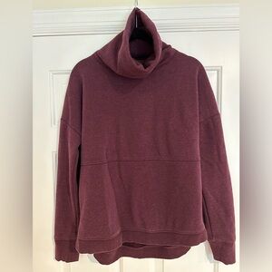 Athleta Cozy Karma funnel neck sweater. Maroon. Size XXS.
